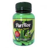 Cápsulas de Aloe Vera Pura PurAloe 500mg Orgânica 30 Cps Liofilizada